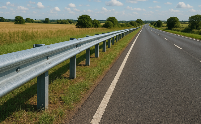 Stock - Vehicle Restraint System example - crash barrier