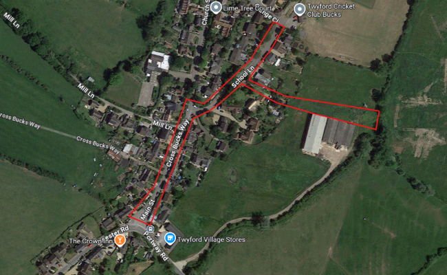 Area where construction for the drainage system is planned for late October 2025