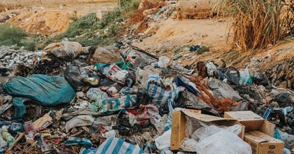 A pile of waste