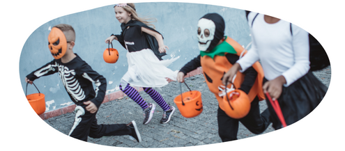 Children trick or treating