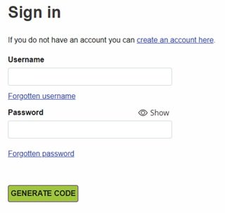 Signing into your account if you've forgotten your details.