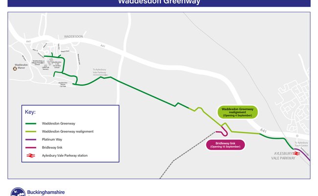 Waddesdon Greenway realignment (with dates)