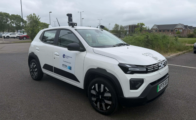 Landscape photograph of the TES ANPR vehicle