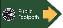 Public footpath sign