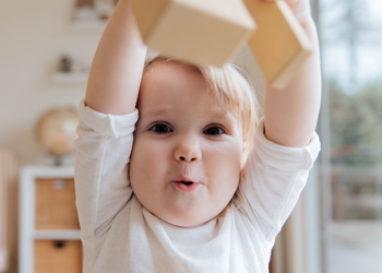 Toddler playing