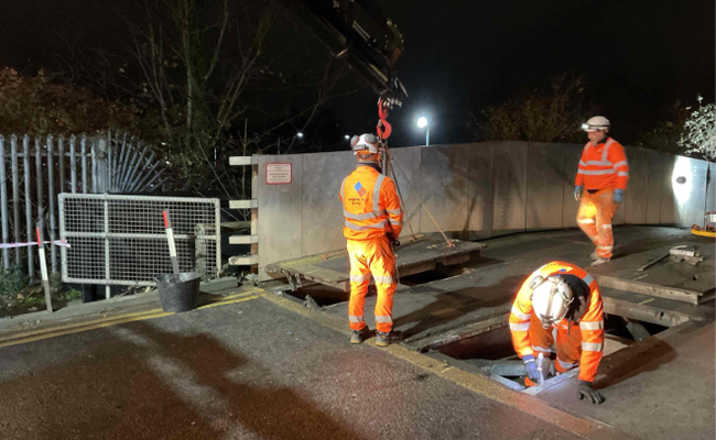 Stoke Road, Aylesbury - bridge works