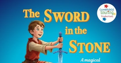 Poster advertising children's outdoor theatre production of Sword in the Stone