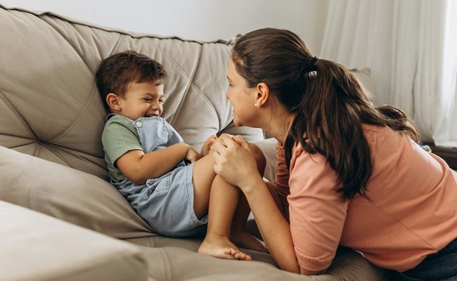 Child with mum